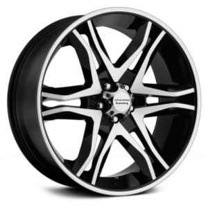 AR893 MAINLINE - 17 inch - 8.00 - Gloss black machined