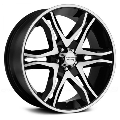 AR893 MAINLINE - 17 inch - 8.00 - Gloss black machined