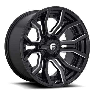 D711 RAGE - 20 inch - 9.00 - Gloss black milled