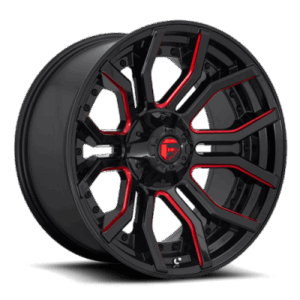 D712 RAGE - 20 inch - 10.00 - Gloss black red tinted clear