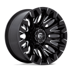 D828 QUAKE - 20 inch - 10.00 - Gloss black milled