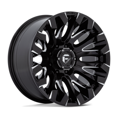 D828 QUAKE - 20 inch - 10.00 - Gloss black milled