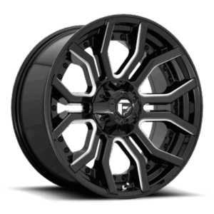 D711 RAGE - 22 inch - 10.00 - Gloss black milled