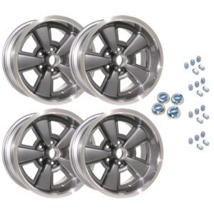 Rally Staggered Alu Wheel - Set of 4 - 17 inch - 8.00 - Cast Gunmetal