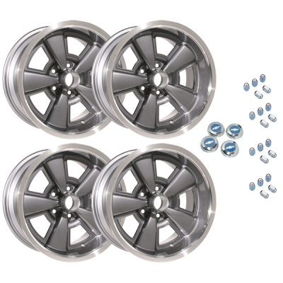 Rally Staggered Alu Wheel - Set of 4 - 17 inch - 8.00 - Cast Gunmetal