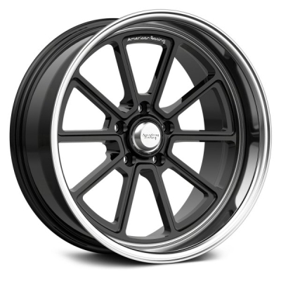 VN510 DRAFT - 18 inch - 8.00 - Gloss black w/ diamond cut lip