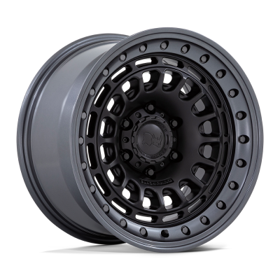 BR014 SAHARA - 17 inch - 9.00 - Matte black w/ gunmetal lip