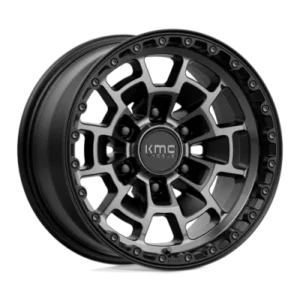 KM718 SUMMIT - 16 inch - 8.00 - Satin black w/ gray tint