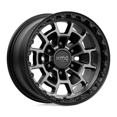 KM718 SUMMIT - 16 inch - 8.00 - Satin black w/ gray tint
