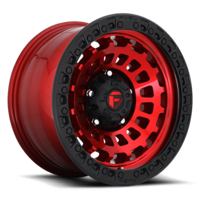 D632 ZEPHYR - 17 inch - 8.50 - Candy red black bead ring