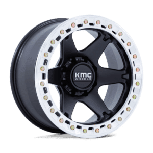 KM238 VI BEADLOCK - 20 inch - 10.00 - Satin black w/ machined ring
